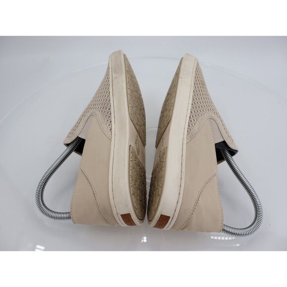 OluKai Women's Pehuea Loafer Size 7.5 Slip On Shoe Beige Mesh Convertible Slide - Picture 7 of 12